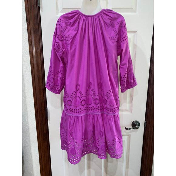 Melissa Odabash ASHLEY VIOLA KAFTAN Beach Dress Tunic Small Fuchsia - Picture 7 of 7